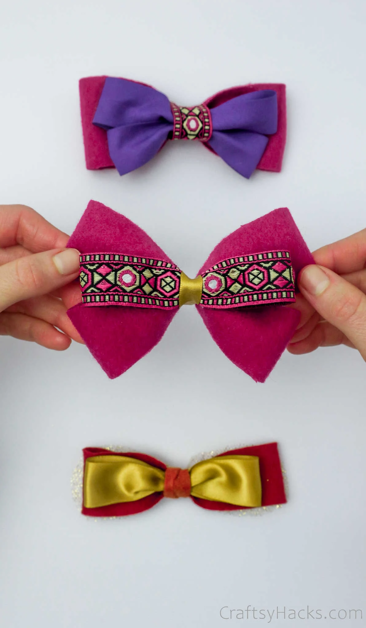 how to make hair bows with fabric