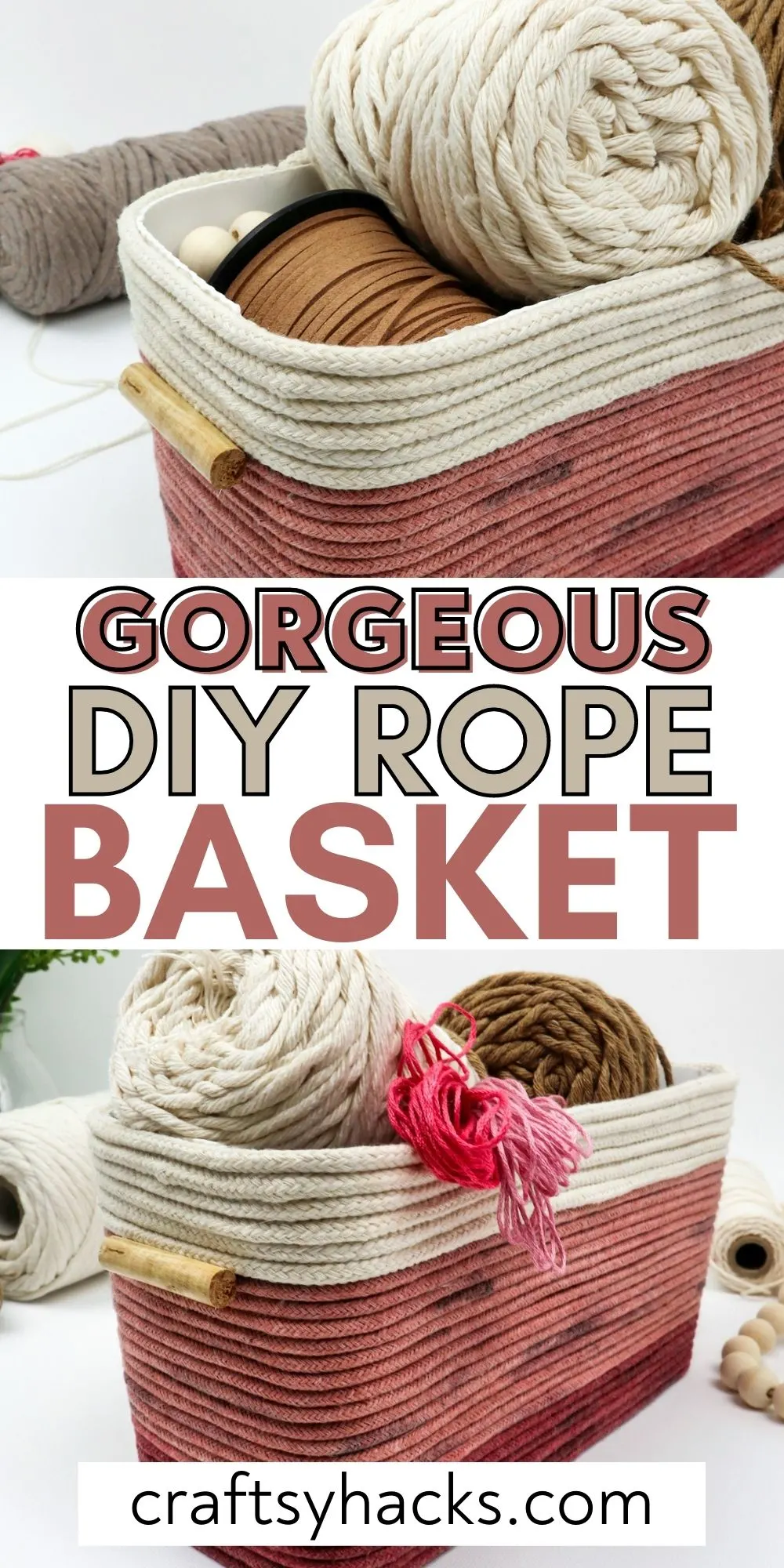 gorgeous diy rope basket
