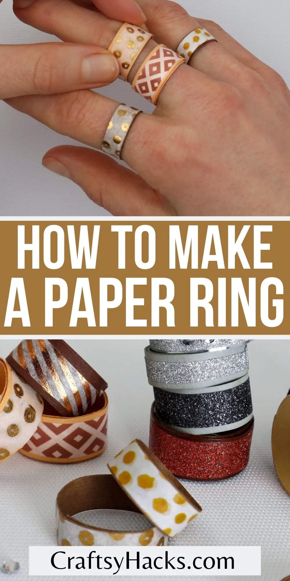 how to make paper rings
