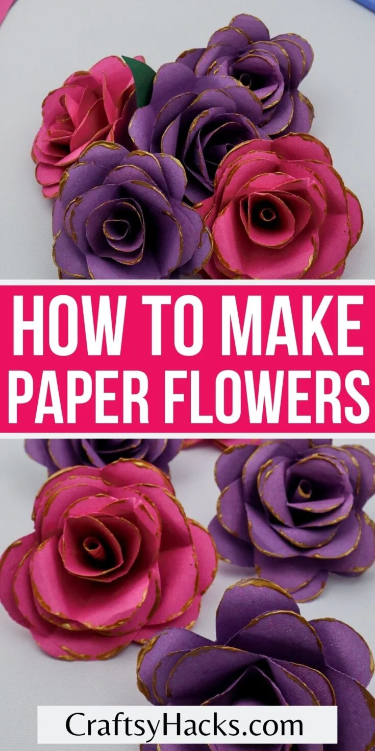 How To Make Paper Flowers Step By Tutorial Craftsy Hacks