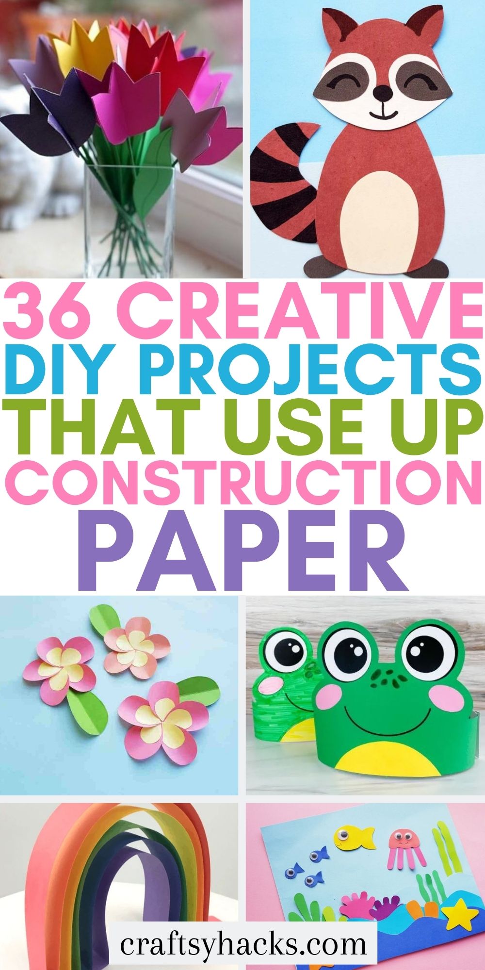36 Coolest Construction Paper Crafts - Craftsy Hacks