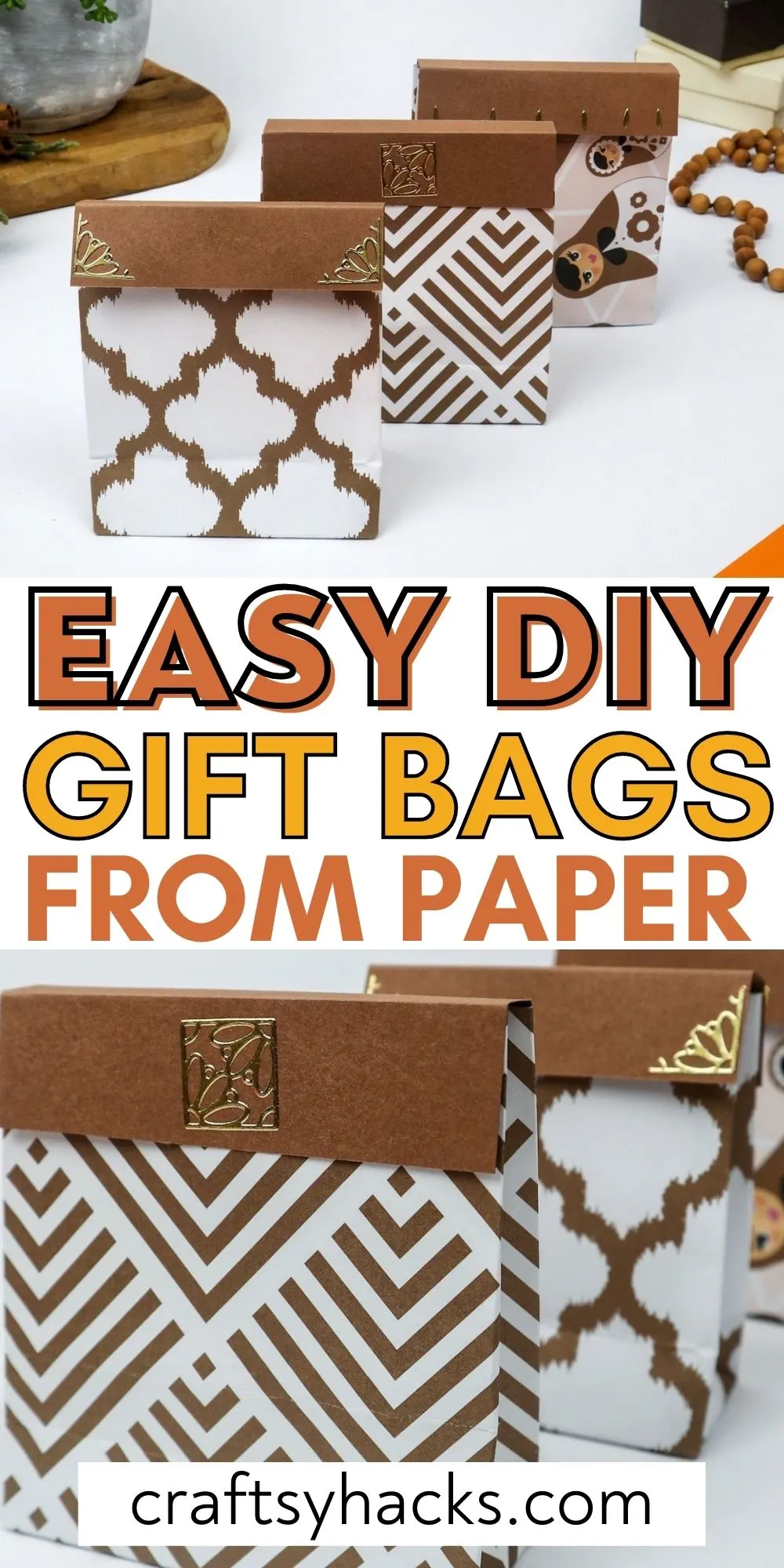 easy diy gift bags from paper