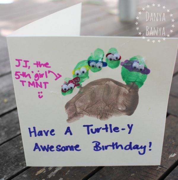 Teenage Mutant Ninja Turtle Birthday Card