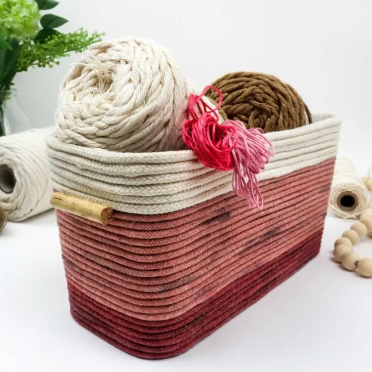 diy rope basket