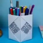 diy paper pencil holder