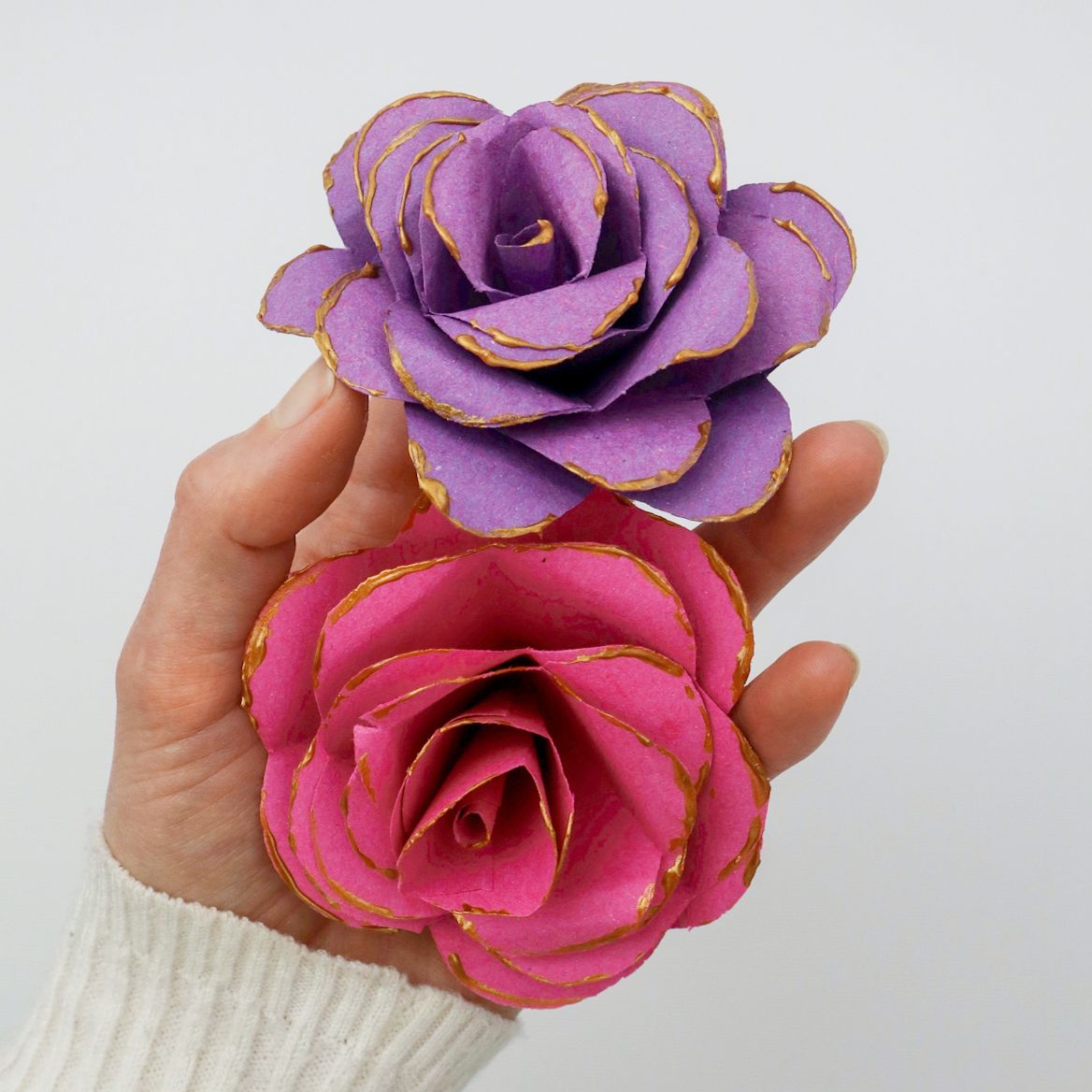 how to make paper roses step by step with pictures