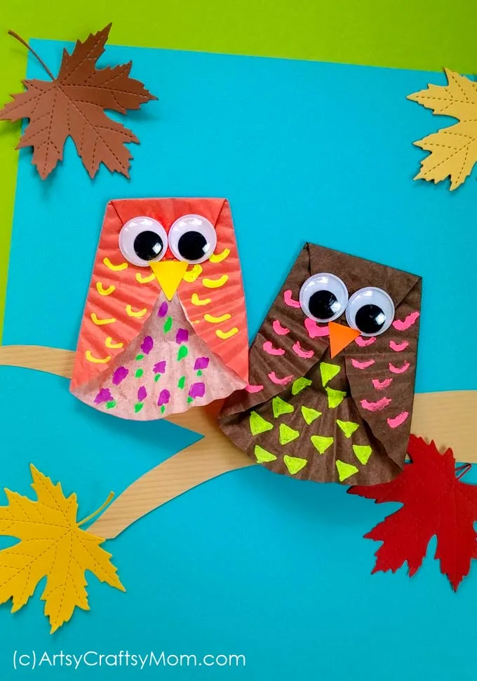 Cupcake Liner Owl