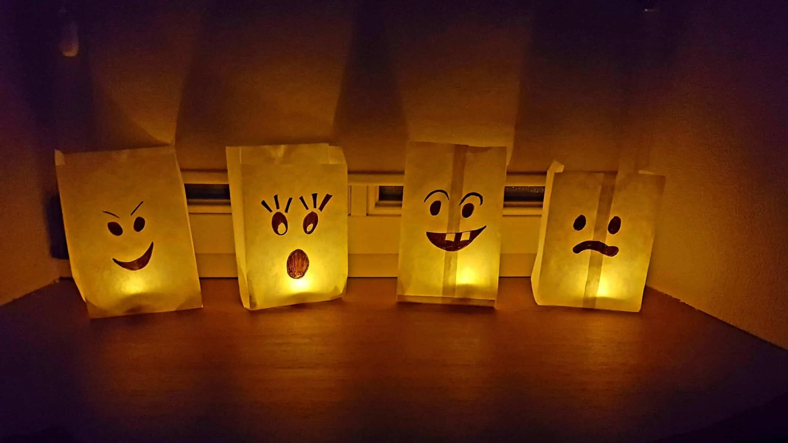 Paper Halloween Luminaries