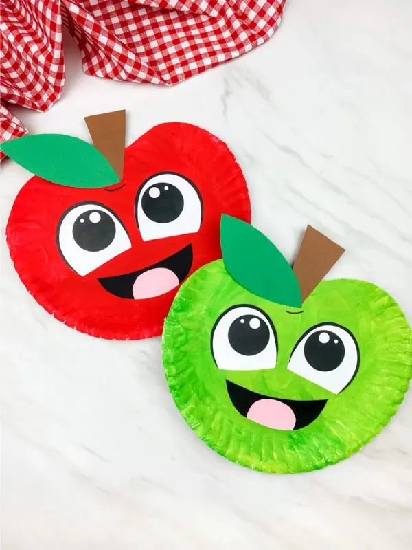 Paper Plate Apple