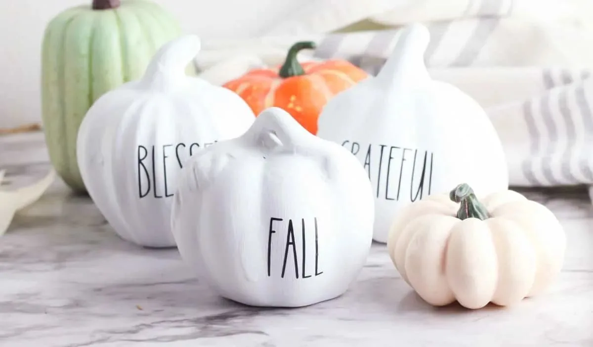 Dollar Store Pumpkins