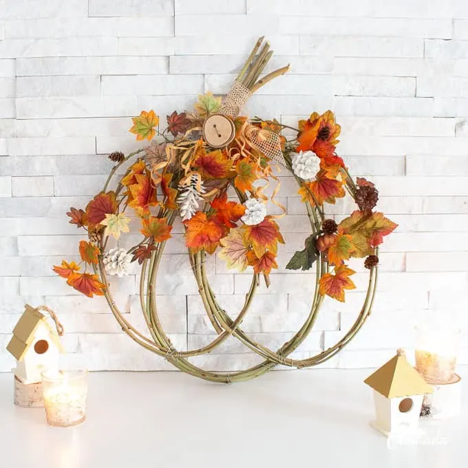 Pumpkin Grapevine Wreath