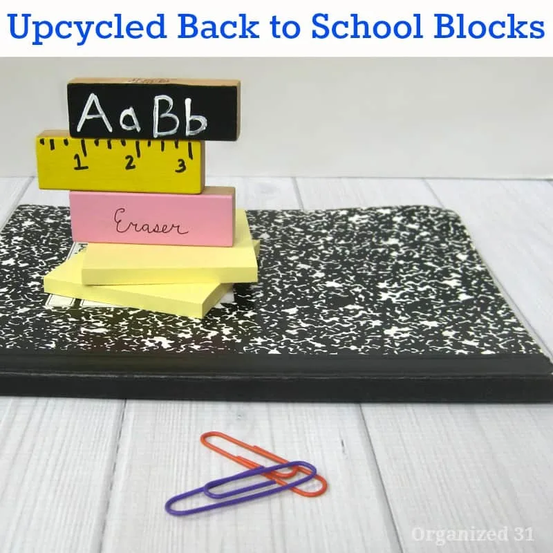 Back to School Themed Upcycled Craft