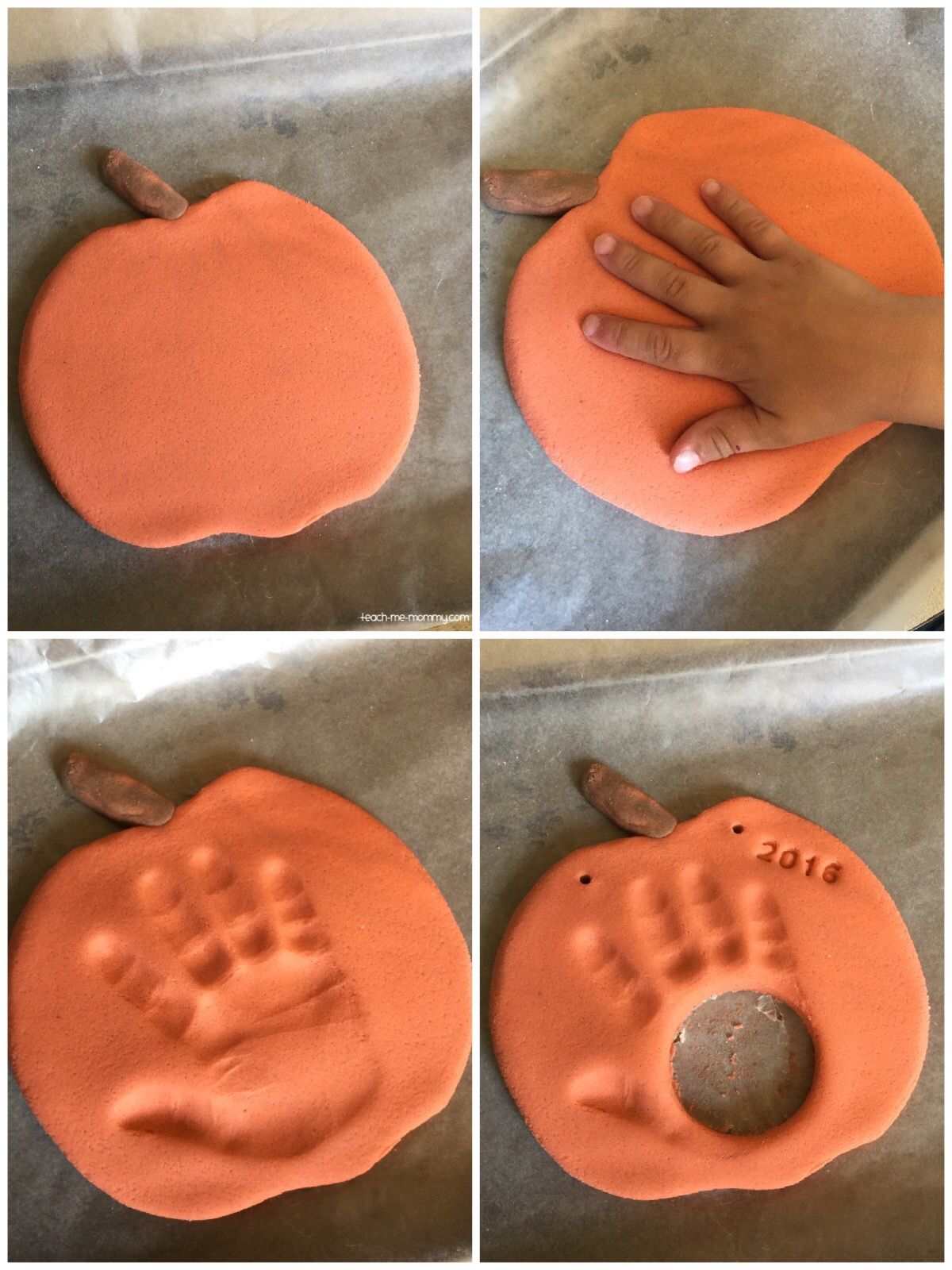 Pumpkin Handprint and Photo Keepsake