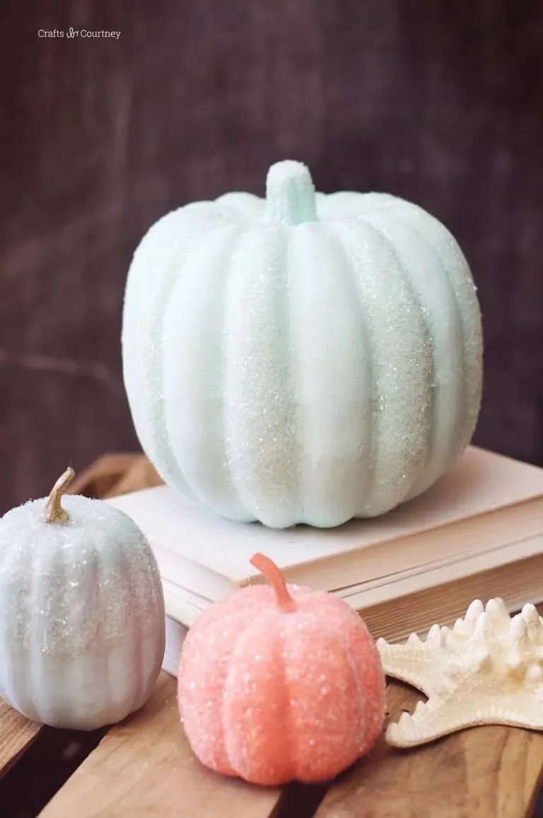 Diamond Dust Pumpkin Decor