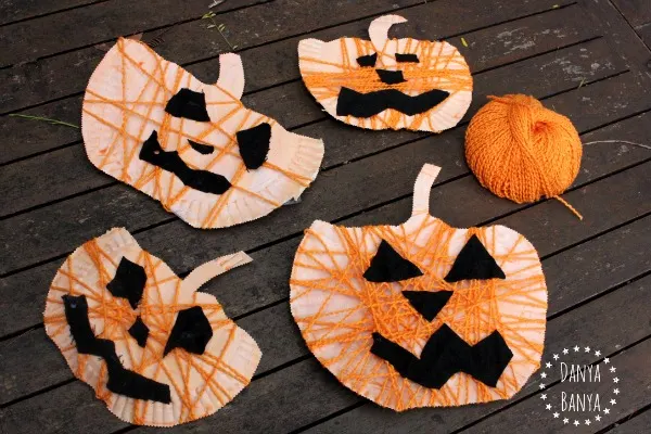 Yarn-Covered Pumpkin