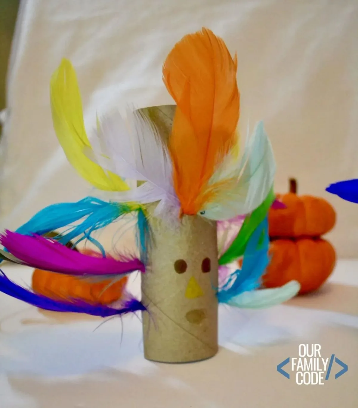 Colorful Turkey Craft For Toddlers