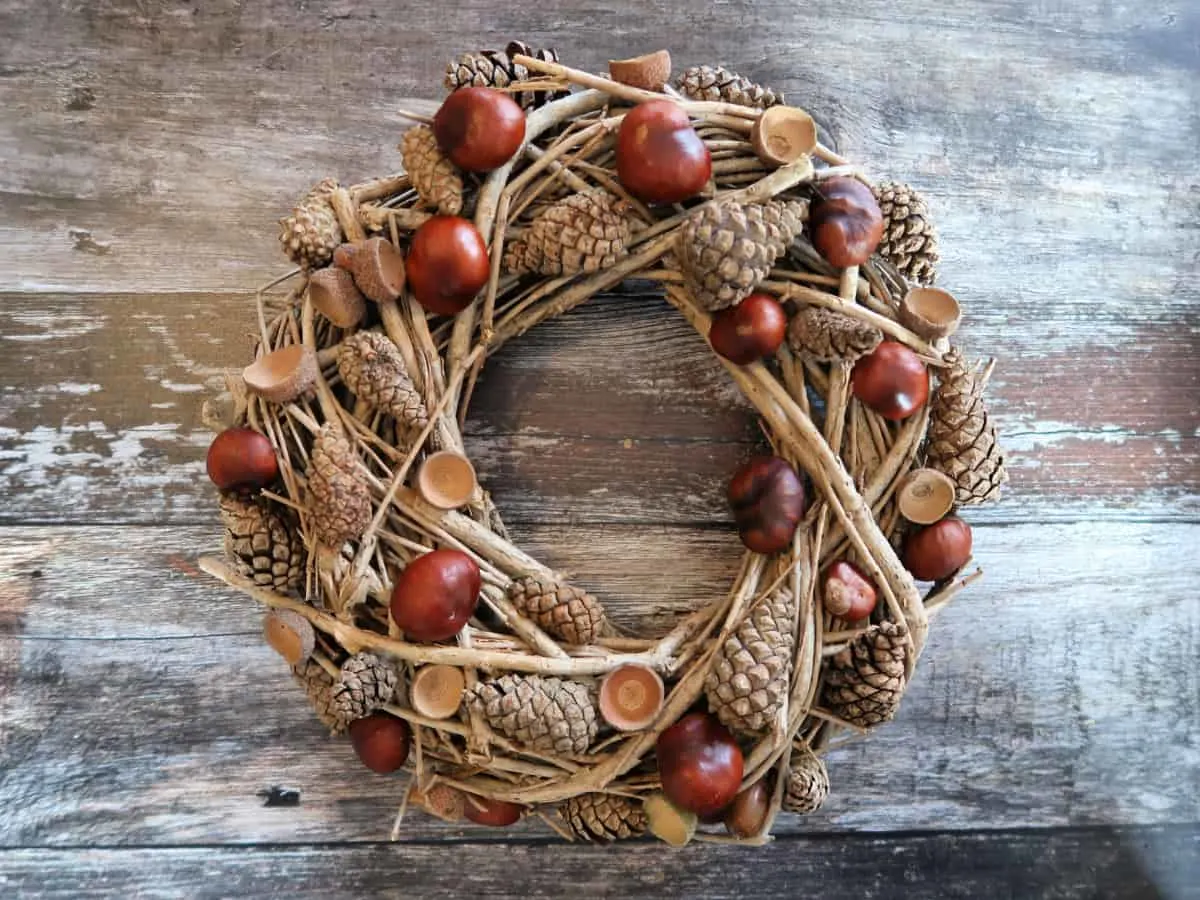 Acorn and Pinecone Wreath