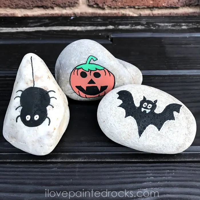 Halloween Rock Painting