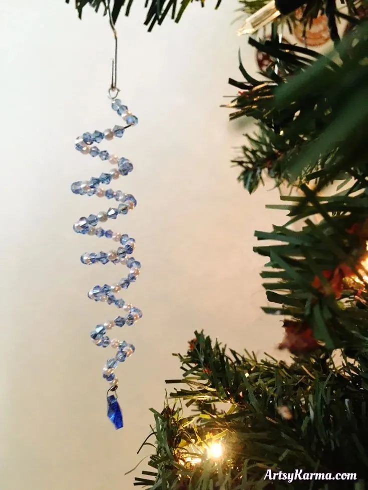 Beaded Spiral Ornament