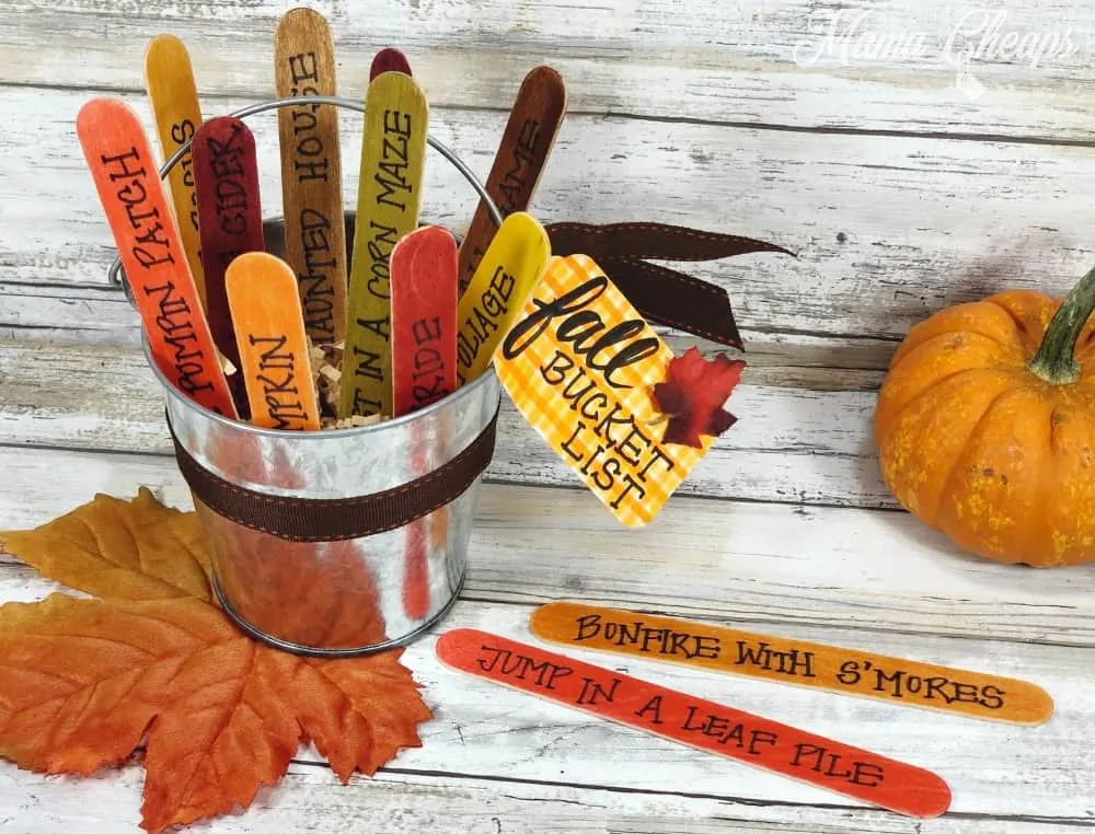 Fall Bucket List Craft