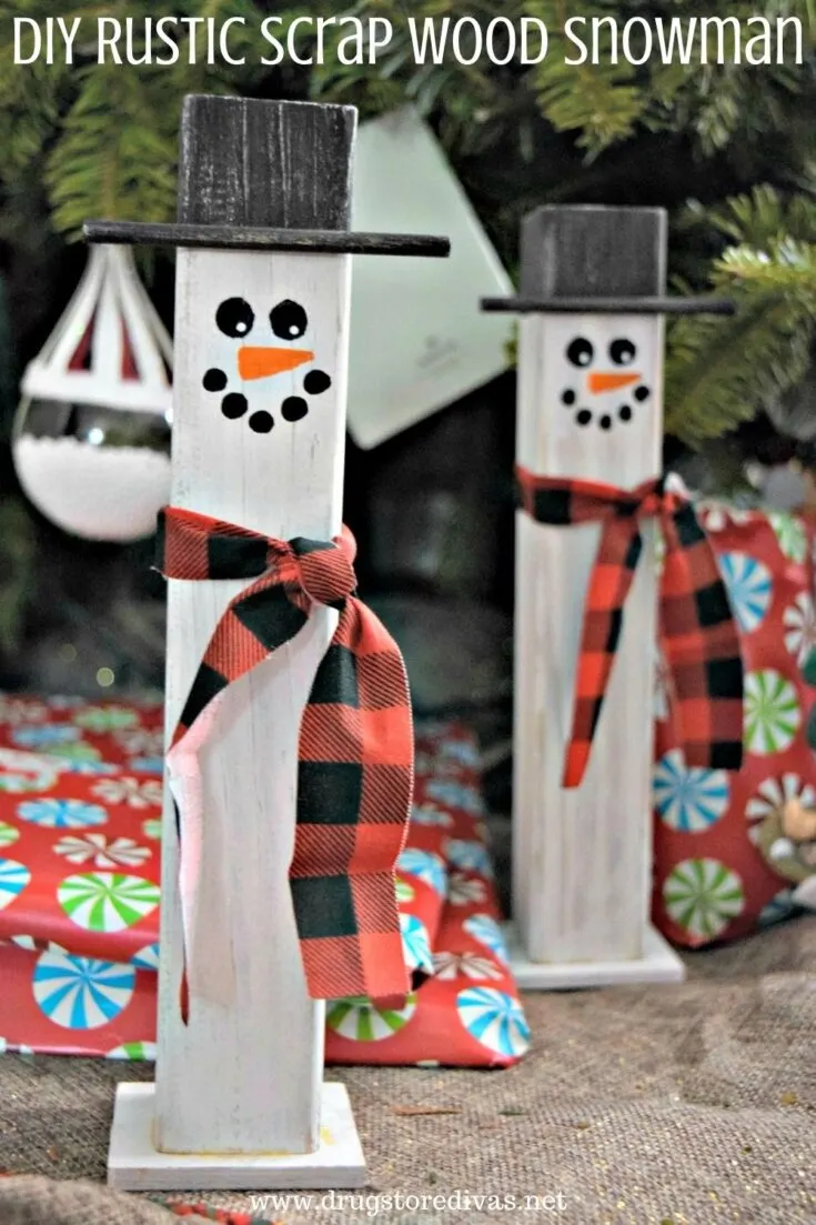 DIY Rustic Scrap Snowman