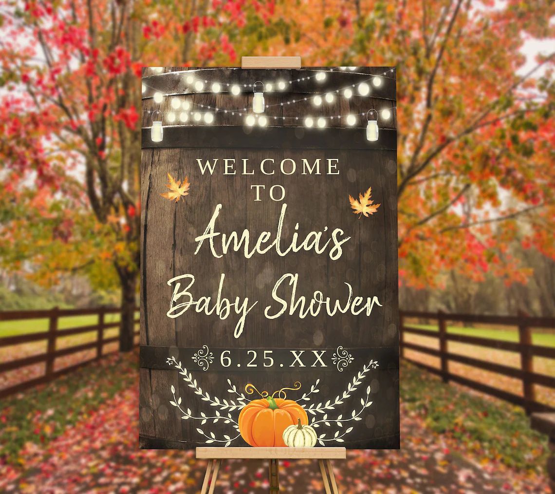 Fall Rustic Welcome Sign
