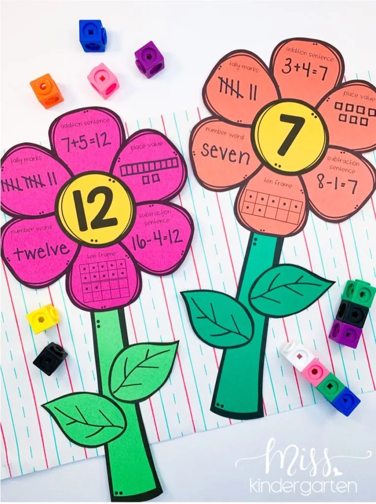 Math Flower crafts