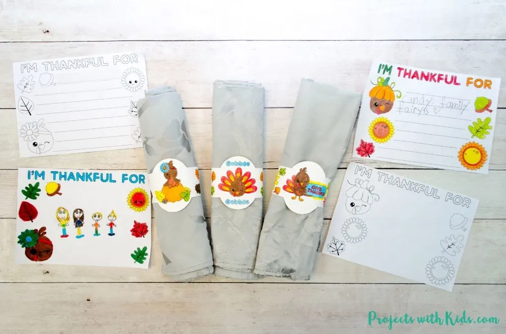 Thanksgiving Kids Table Printables