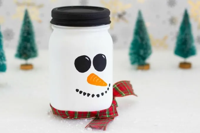 Mason Jar Snowman