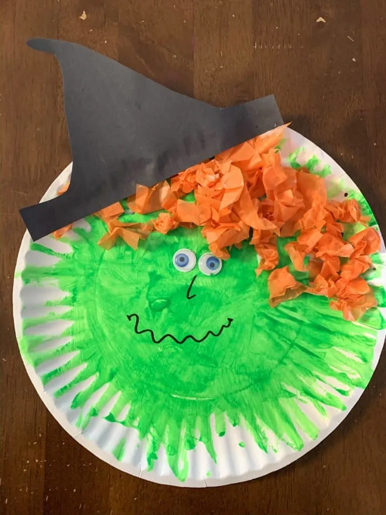 Paper Plate Witch