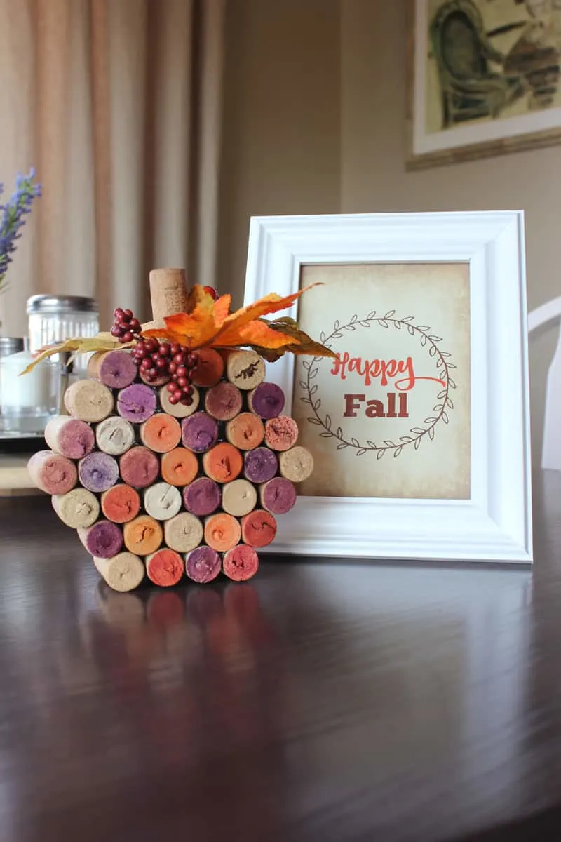 Wine Cork Pumpkin