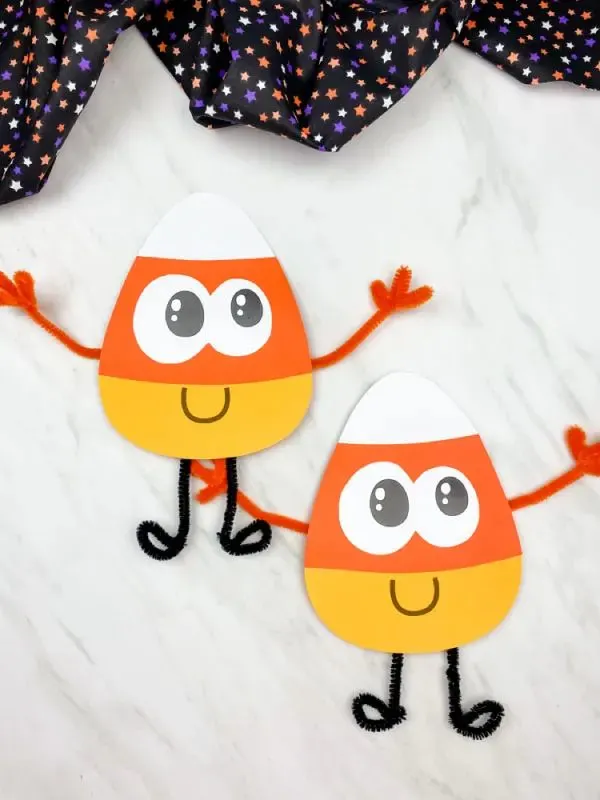 Candy Corn Paper Craft