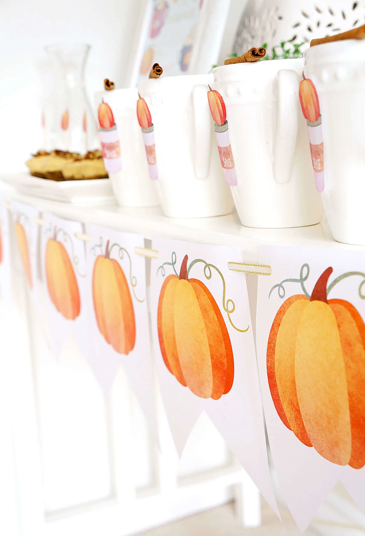 DIY Printable Pumpkin Banner