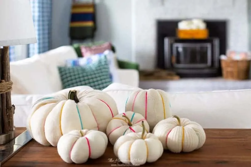 Scrap Fabric Pumpkins