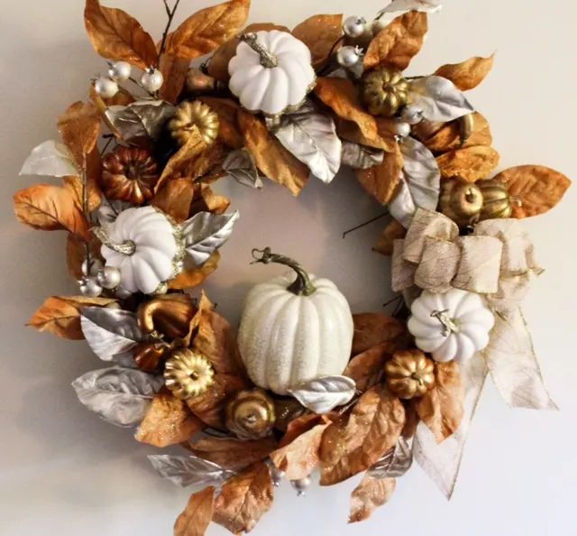 DIY Rustic Glam Fall Wreath
