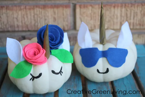 DIY Unicorn Pumpkins