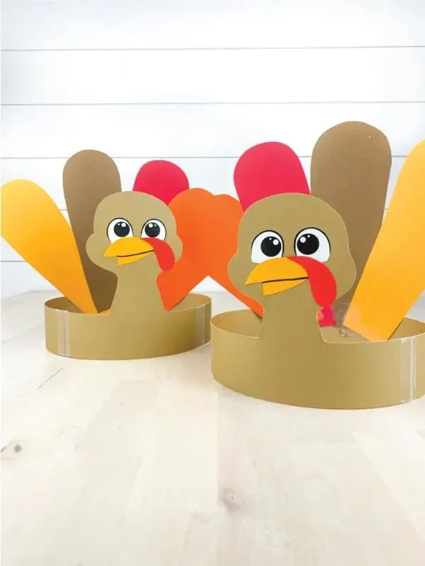 Simple Turkey Headband For Preschoolers