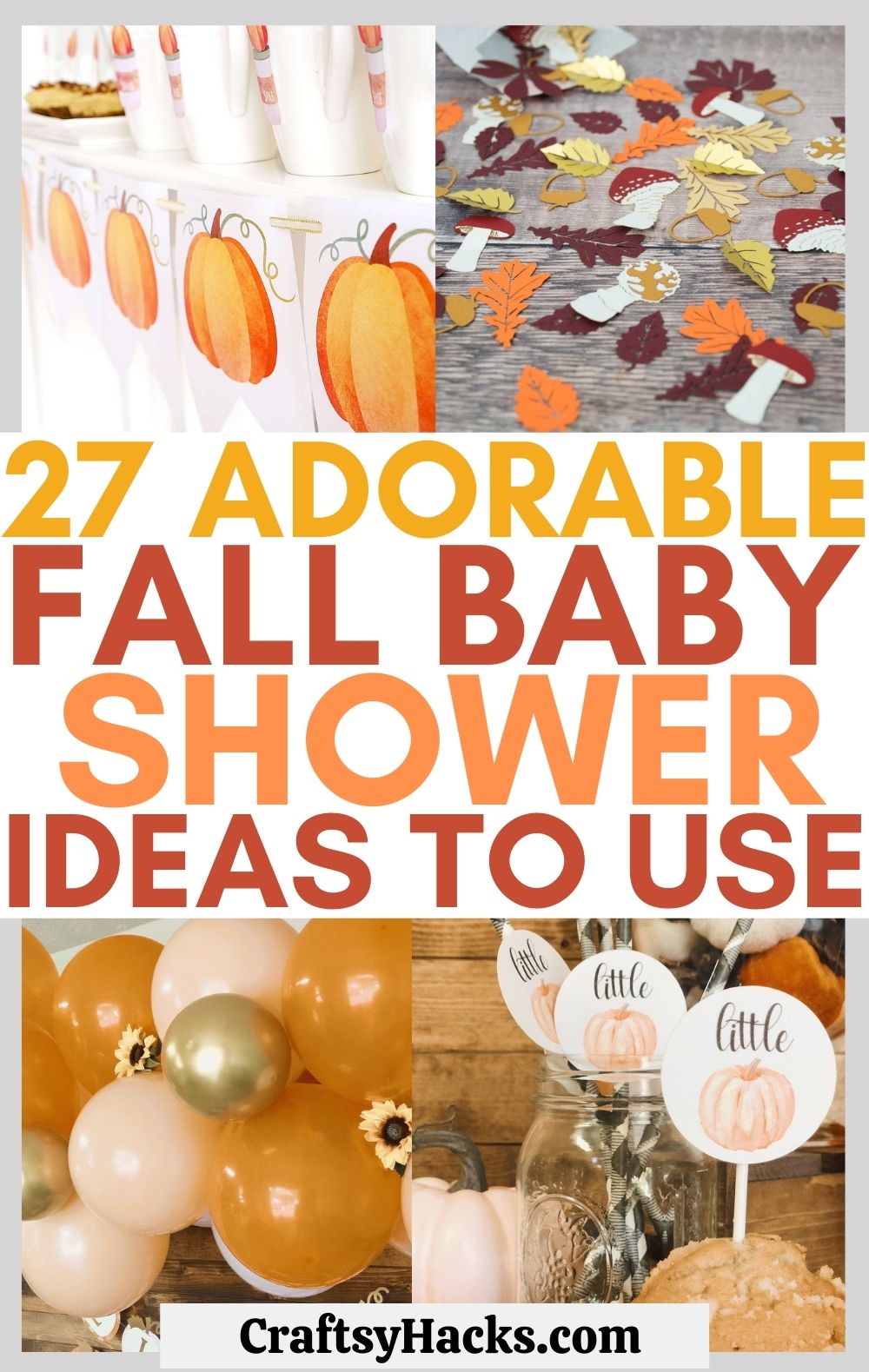 fall baby shower ideas