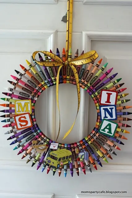 Crayon Wreath