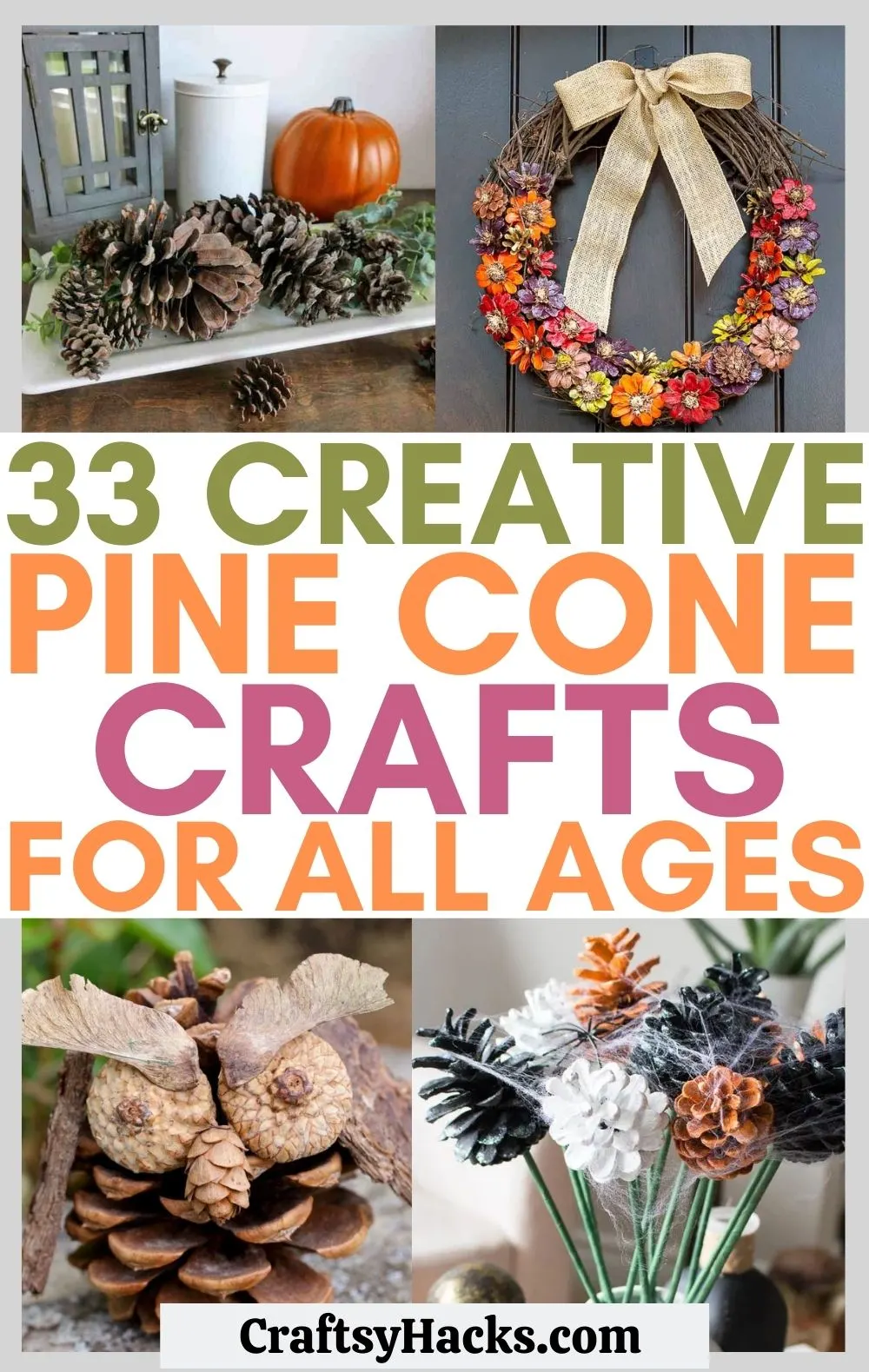 Glitter Pinecone Craft - April Golightly