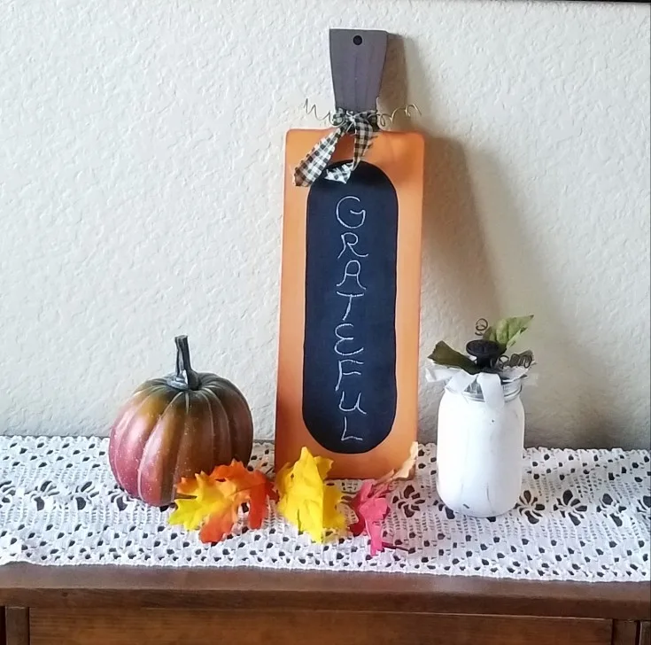 DIY Chalkboard Pumpkin
