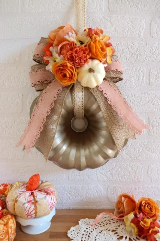 Fall Bundt Pan Wreath