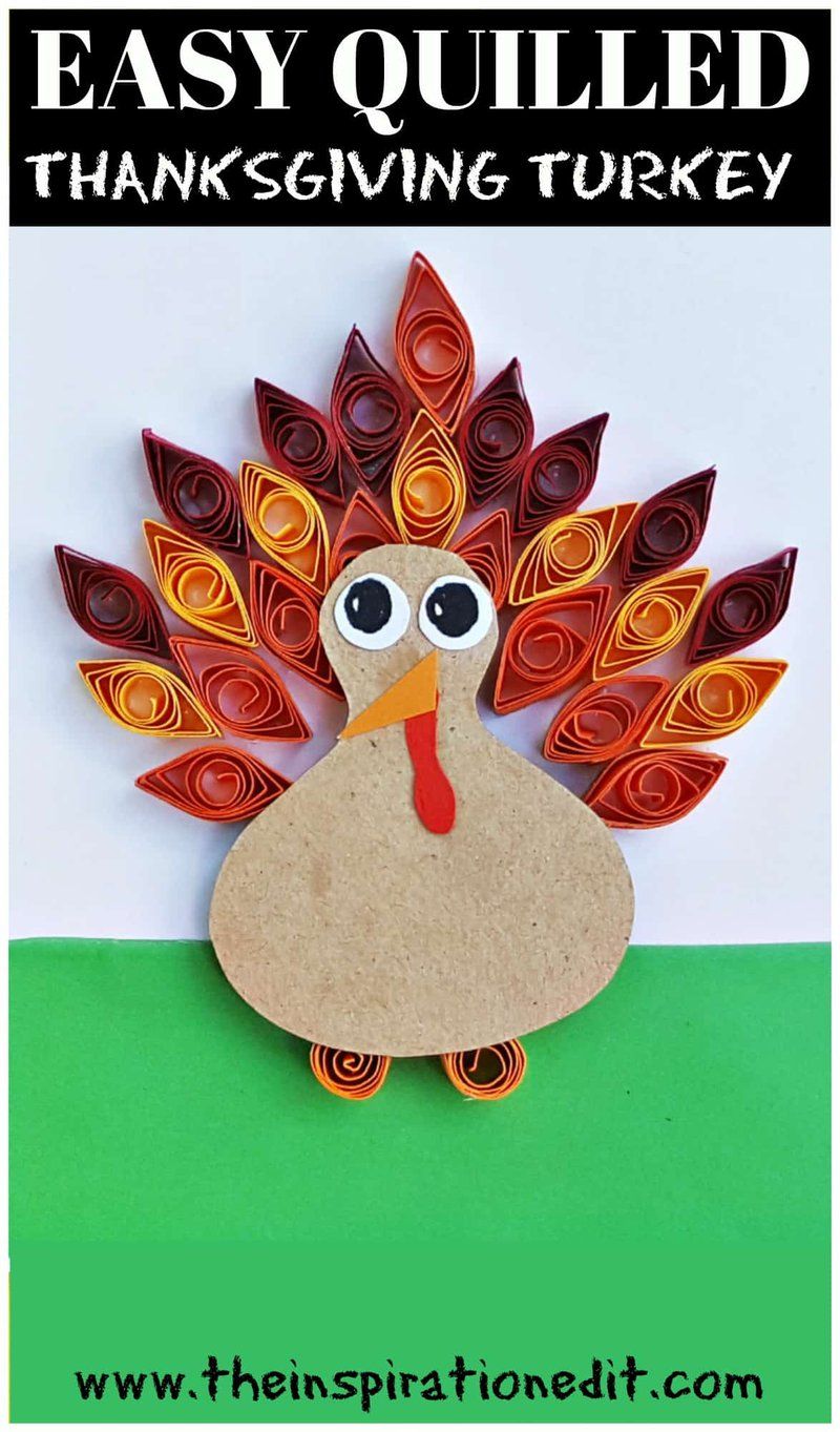 Paper Quilled Thanksgiving Turkey