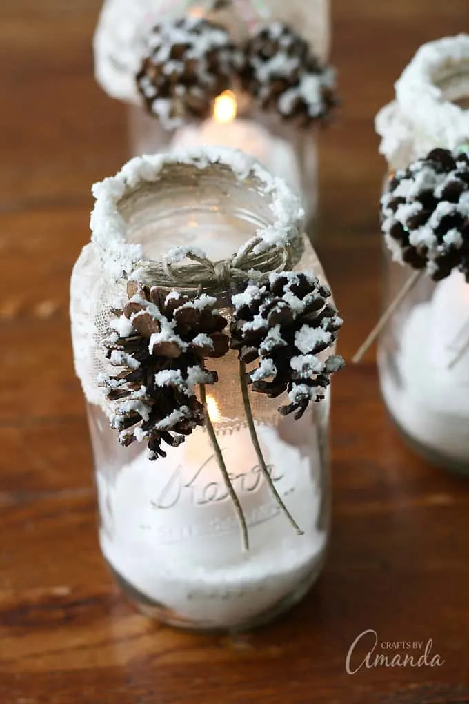 Pinecone Candle Jar