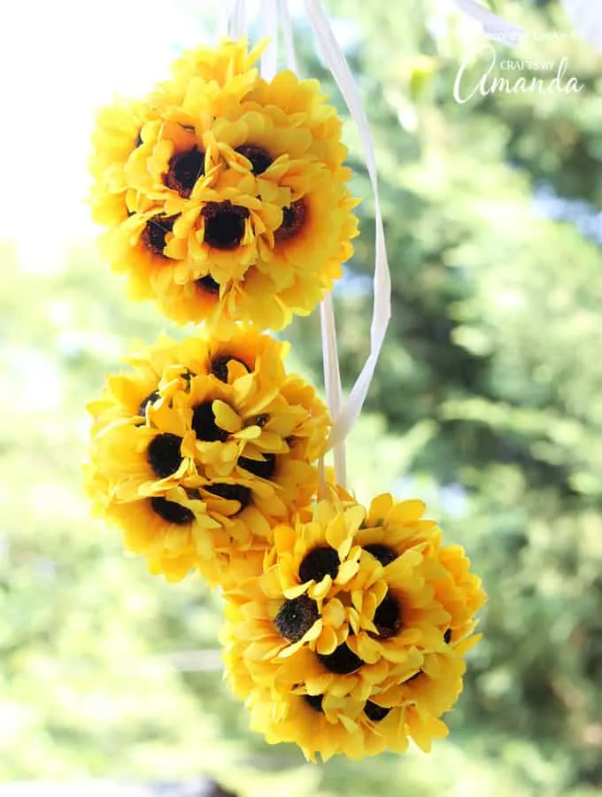 Sunflower Kissing Balls