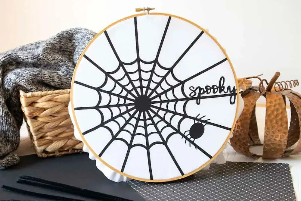 Cricut Spider Web Wreath