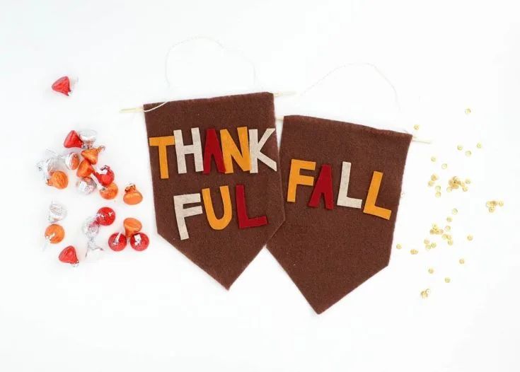 DIY Mini Fall Banners