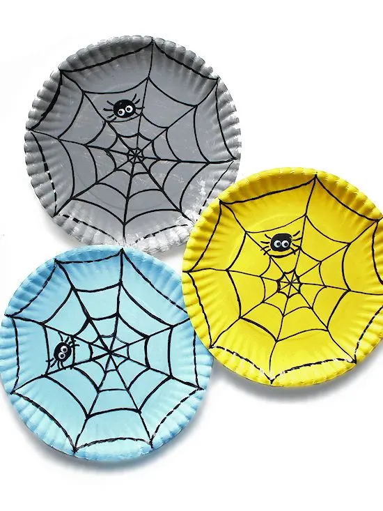 Paper Plate Spider Web