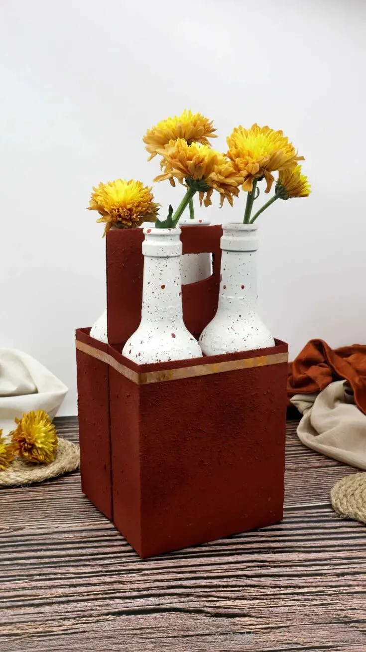 DIY Table Centerpiece Out of Beer 4-Pack