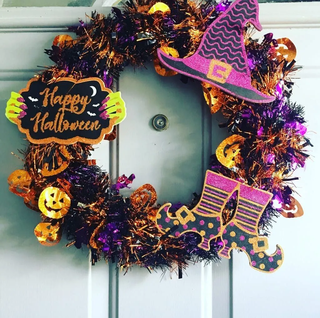 Dollar Tree Halloween Wreath